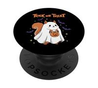 Adorable fantôme écureuil Halloween Trick Or Treat PopSockets PopGrip Adhésif