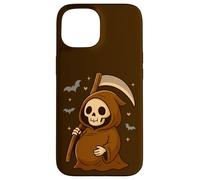 Adorable Faucheuse de Dessin animé Maman pour Devenir Une mère d'halloween Coque pour iPhone 15