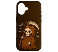 Adorable Faucheuse de Dessin animé Maman pour Devenir Une mère d'halloween Coque pour iPhone 16