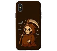 Adorable Faucheuse de Dessin animé Maman pour Devenir Une mère d'halloween Coque pour iPhone X/XS