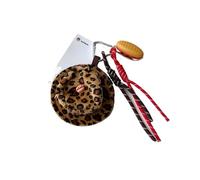 Adorable Furry Hat Coin Wallet Keyring écouteur Titulaire Mini Pochette de Rangement Y2K Essentiel, Sac à Dos Pendentif clé Organisateur