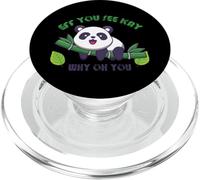 Adorable Gardien de Zookeeper Amusant en Forme de Panda PopSockets PopGrip pour MagSafe