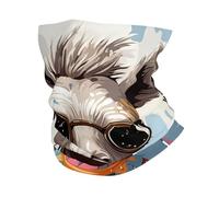 Adorable girafe avec lunettes de soleil colorées, cache-cou amusant UPF 50+ rafraîchissant, écharpe de protection contre les UV, masque de cyclisme, cache-cou, bandana respirant pour homme et femme