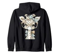 Adorable Girafe impertinente avec Lunettes et nœuds Amusants Sweat à Capuche