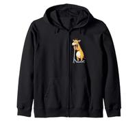 Adorable Girafe Solitaire Qui Attend sur la Trottinette Sweat à Capuche