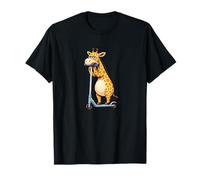 Adorable Girafe Solitaire Qui Attend sur la Trottinette T-Shirt