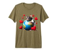 Adorable Globe terrestre pour Animal de Compagnie T-Shirt Haut de Gamme