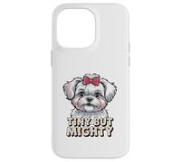 Adorable Graphique Maltais Coque pour iPhone 14 Pro Max