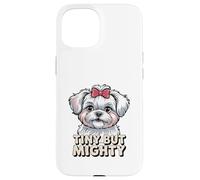 Adorable Graphique Maltais Coque pour iPhone 15