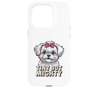 Adorable Graphique Maltais Coque pour iPhone 15 Pro