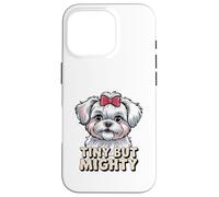 Adorable Graphique Maltais Coque pour iPhone 16 Pro