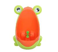 Adorable grenouille d'apprentissage de la propreté pour bébé - Urinoir pour tout-petits et avec cible tournante amusante - Toilettes pour garçons avec ventouse - Entraîneur d'urinoir de dessin animé