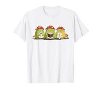 Adorable Grenouille Tres Reyes Magos Trois Grenouilles sages Hygge Kawaii Art T-Shirt