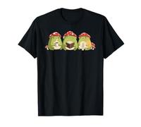 Adorable Grenouille Tres Reyes Magos Trois Grenouilles sages Hygge Kawaii Art T-Shirt