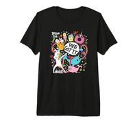 Adorable gribouillage Licorne narval T-Shirt Haut de Gamme
