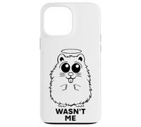 Adorable hamster innocent ange en difficulté - Wasn't Me Coque pour iPhone 13 Pro Max