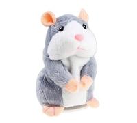 Adorable hamster parlant en peluche pour animal domestique - Jouet éducatif sensoriel interactif - Cadeau d'anniversaire ou de Noël pour enfants