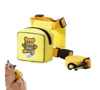 Adorable harnais de randonnée pour chien avec corde de traction, laisse réglable de 125 g pour voyage, extérieur, parc, camping, violet, jaune, vert