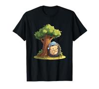 Adorable hérisson endormi Zzz sous Un Arbre Douillet T-Shirt