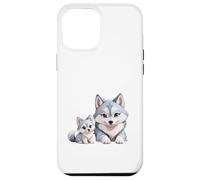 Adorable Husky sibérien Maman et Chiots Coque pour iPhone 12 Pro Max