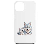Adorable Husky sibérien Maman et Chiots Coque pour iPhone 13