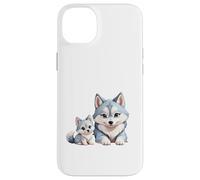 Adorable Husky sibérien Maman et Chiots Coque pour iPhone 14 Plus