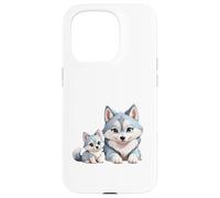 Adorable Husky sibérien Maman et Chiots Coque pour iPhone 15 Pro