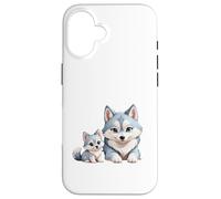 Adorable Husky sibérien Maman et Chiots Coque pour iPhone 16