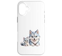 Adorable Husky sibérien Maman et Chiots Coque pour iPhone 16 Plus