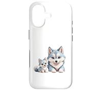 Adorable Husky sibérien Maman et Chiots Coque pour iPhone 17