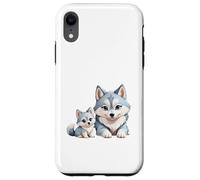Adorable Husky sibérien Maman et Chiots Coque pour iPhone XR