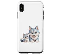 Adorable Husky sibérien Maman et Chiots Coque pour iPhone XS Max