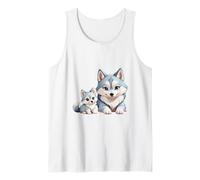 Adorable Husky sibérien Maman et Chiots Débardeur