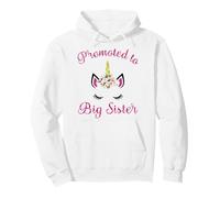 Adorable idée de Licorne pour Enfant avec Inscription « Youth Promoted to Big Sister » Sweat à Capuche
