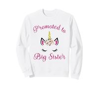 Adorable idée de Licorne pour Enfant avec Inscription « Youth Promoted to Big Sister » Sweatshirt