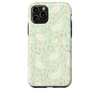 Adorable imprimé Floral Cottagecore Vert et Rose Pastel Coque pour iPhone 11 Pro