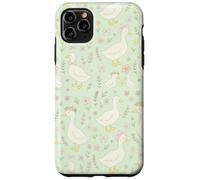 Adorable imprimé Floral Cottagecore Vert et Rose Pastel Coque pour iPhone 11 Pro Max