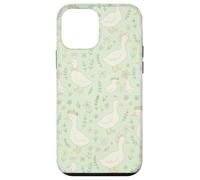 Adorable imprimé Floral Cottagecore Vert et Rose Pastel Coque pour iPhone 12 Mini