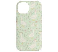 Adorable imprimé Floral Cottagecore Vert et Rose Pastel Coque pour iPhone 14