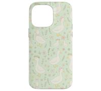 Adorable imprimé Floral Cottagecore Vert et Rose Pastel Coque pour iPhone 14 Pro Max