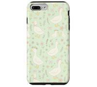 Adorable imprimé Floral Cottagecore Vert et Rose Pastel Coque pour iPhone 7 Plus/8 Plus