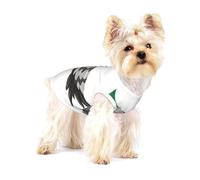 Adorable imprimé pigeon de dessin animé en coton pour petit chien, débardeur doux et respirant sans manches pour chiot, chat et chihuahua