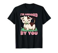 Adorable Jeu de Mots avec Inscription « I'm Amoosed by You » T-Shirt