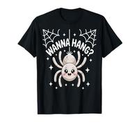 Adorable Jeu de Mots d'araignée Kawaii Wanna Hang Funny Halloween T-Shirt
