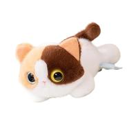 Adorable Jouet En Peluche De Chats Couchés À Gros Yeux, Poupée À Câlin