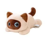 Adorable Jouet En Peluche De Chats Couchés À Gros Yeux, Poupée À Câlin