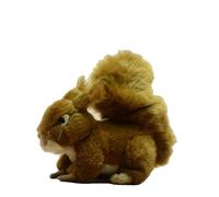Adorable jouet en peluche écureuil couché - Poupée en peluche réaliste en forme d'animal de la forêt - Créature des bois à fourrure super douce for les , les adolescents et les amoureux de la nature