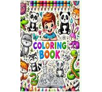 Adorable Jungle & Woodland Creatures Coloring Book: Fun and Relaxing Coloring Pages Featuring Monkeys, Pandas, Rabbits, Snakes, Squirrels, and More for Kids and Adults