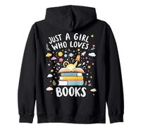 Adorable, Juste Une Fille Qui Aime Les Livres, Un Joli ver de bibliothèque Sweat à Capuche