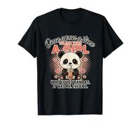 Adorable Kawaii Panda Boba Tea Lover Bubble Milk Fille Rétro T-Shirt